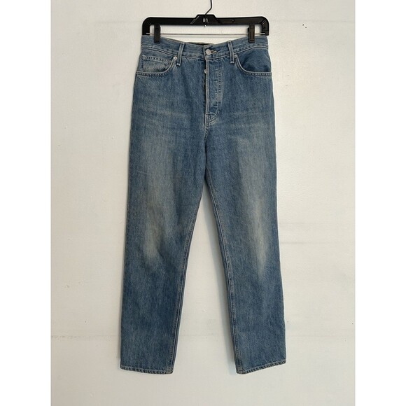 Veronica Beard Daniela Straight Leg Jeans Size 27 Waist  Button Fly Classic Demi - Picture 2 of 6